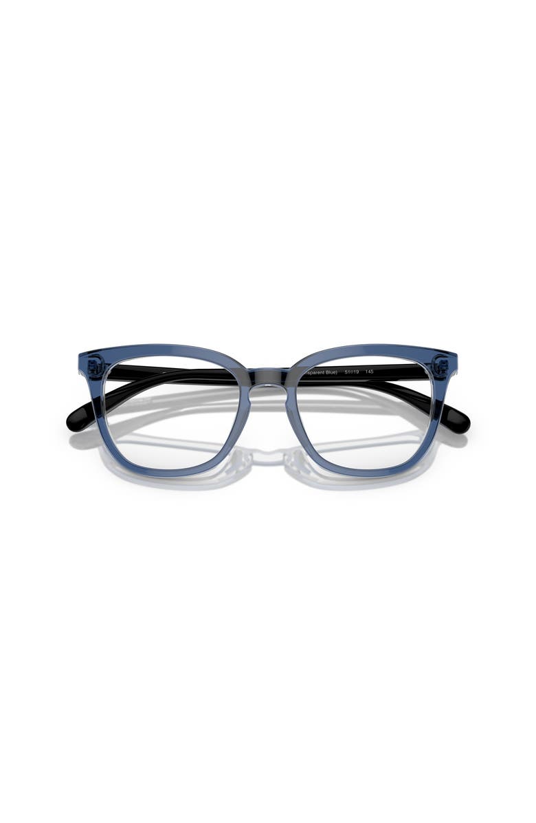 COACH 49mm Square optical glasses, Alternate, color, Blue