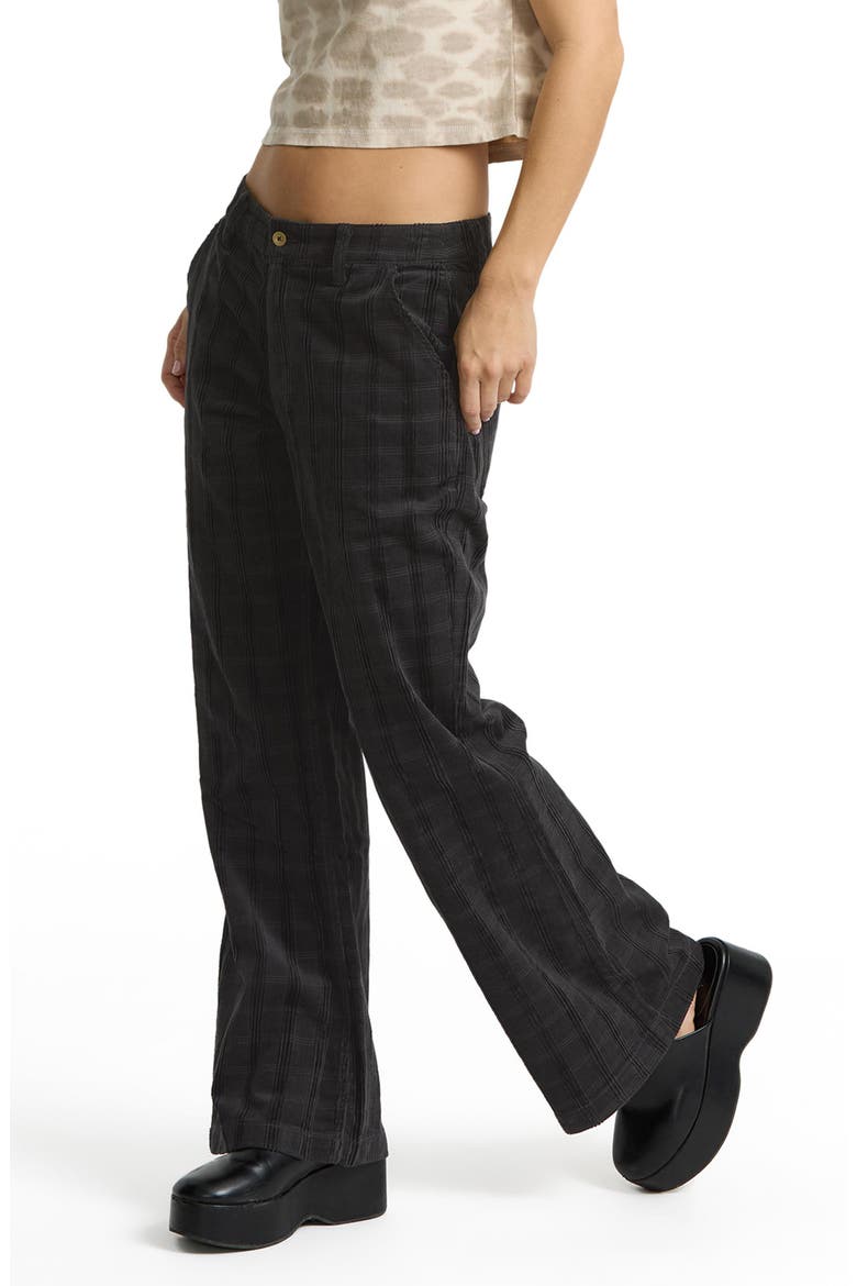 Holidazed Jacquard Corduroy Straight Leg Pants, Alternate, color, BLACK SANDS