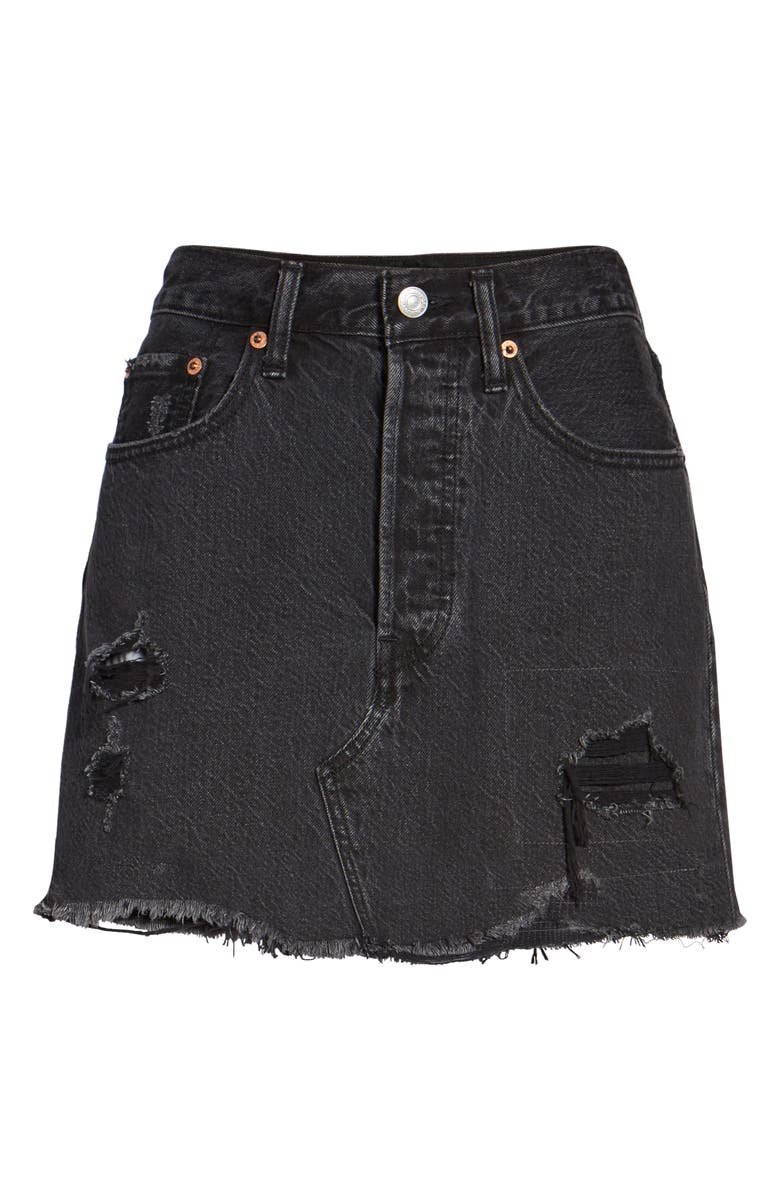 Levi's<sup>®</sup> Deconstructed Denim Skirt, Alternate, color,