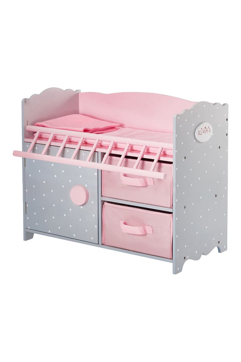 Olivia's Little World Polka Dot Baby Doll Crib, Alternate, color, ASSORTED