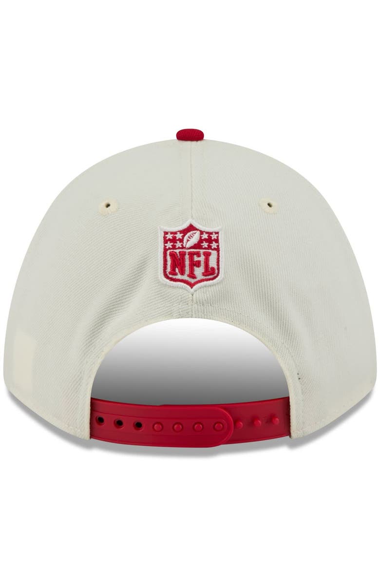 New Era Men's New Era Cream/Scarlet San Francisco 49ers 2025 NFL Draft 9FORTY A-Frame M-Crown Adjustable Hat, Alternate, color, Cream