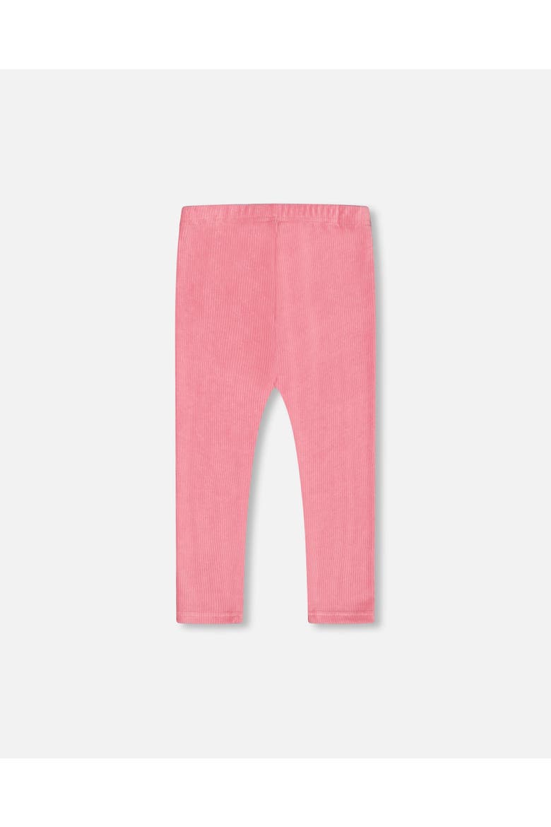 Girl's Velvet Stretch Leggings Candy Pink, Alternate, color, Azalea Pink
