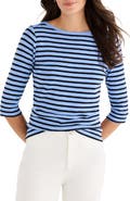 NZT by NIC+ZOE Stripe Boat Neck T-Shirt