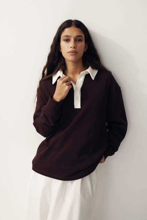 Oversized rugby shirt