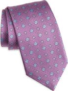 David Donahue Neat Silk Tie