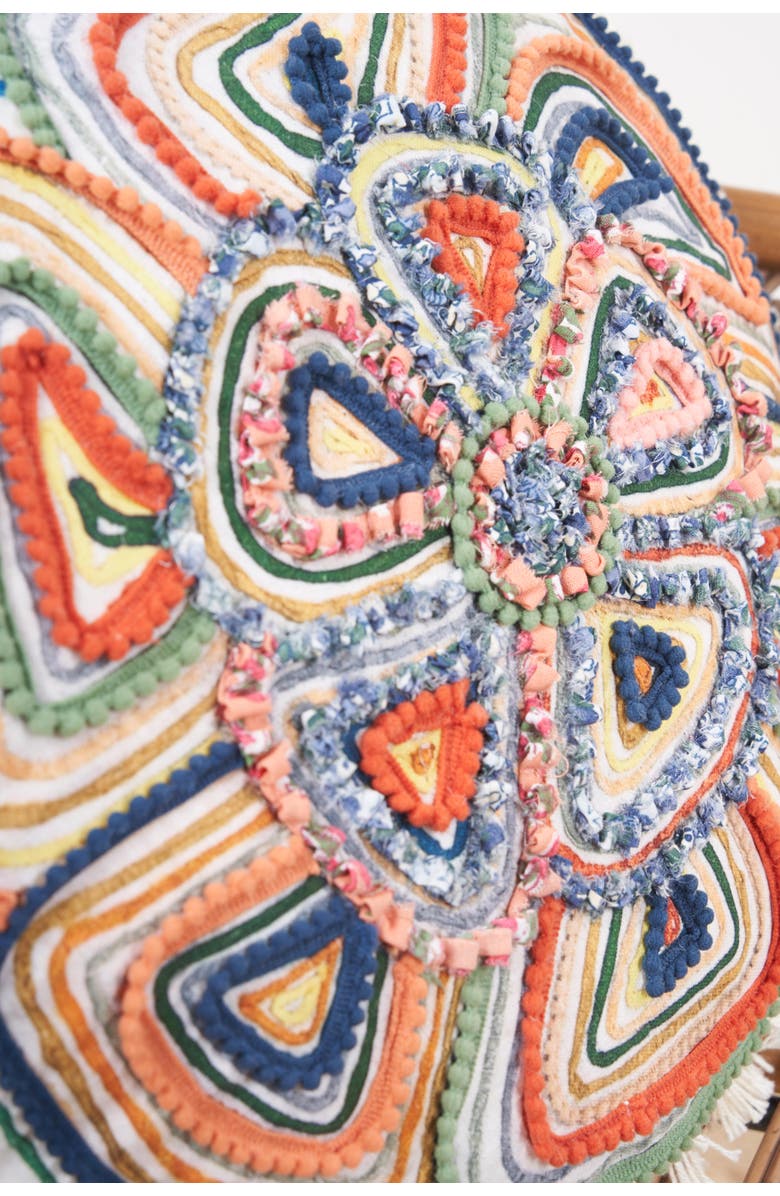 carol & frank Putnum Round Shaped Throw Pillow, Alternate, color, Red