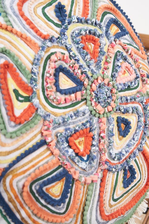 Carol & Frank Putnum Round Shaped Throw Pillow In Multi