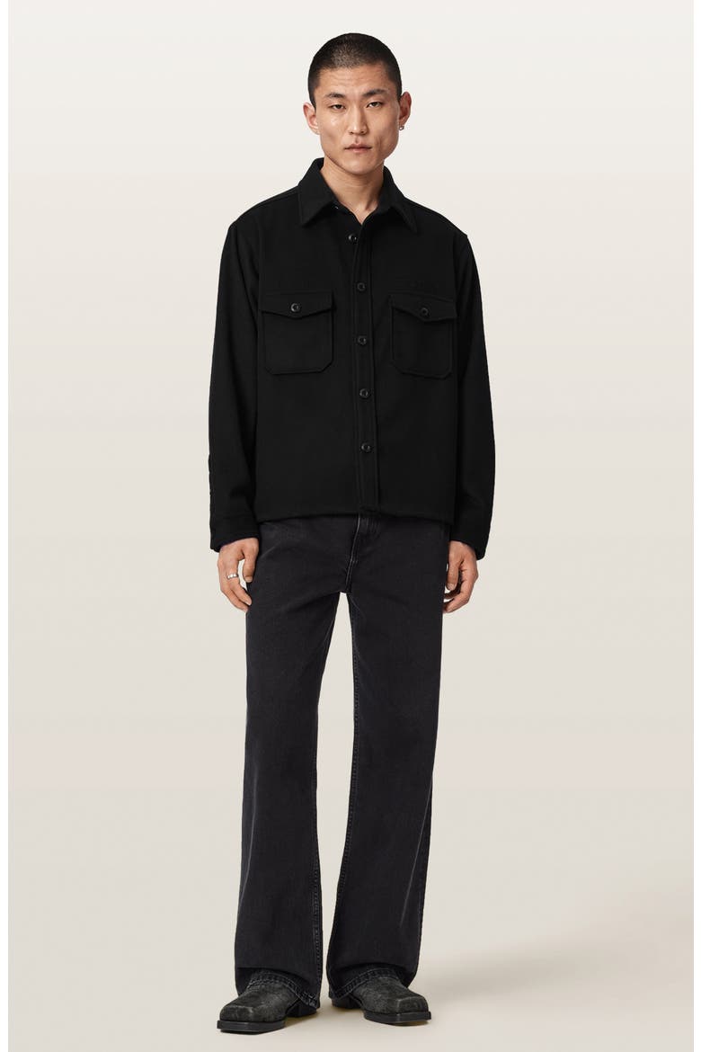 Palermo Wool Blend Shirt Jacket, Alternate, color, ORCA BLACK