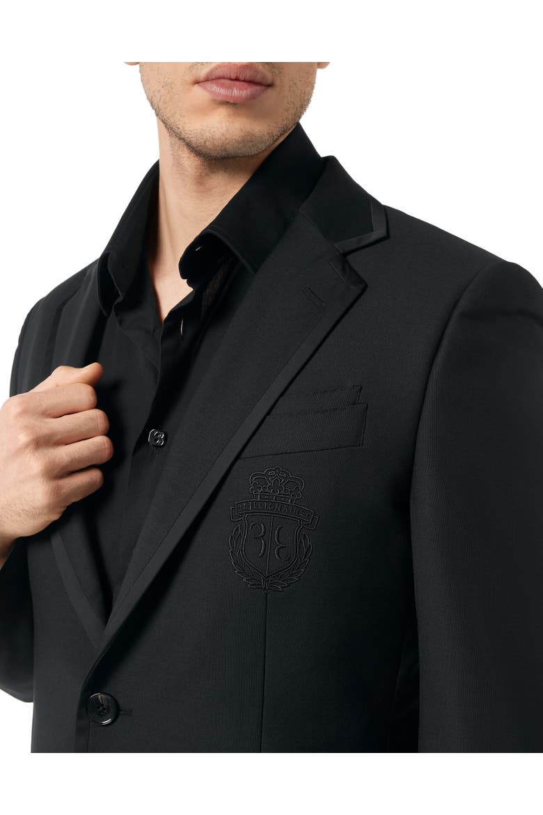Blazer Embroidered Logo Men, Alternate, color, black
