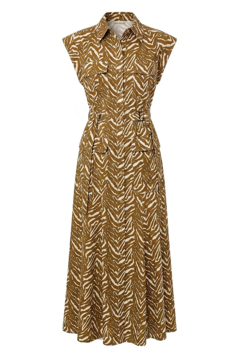 Romina Dress, Alternate, color, ABSTRACT ZEBRA
