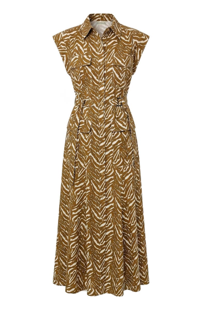 NICHOLAS Romina Dress, Alternate, color, Abstract Zebra