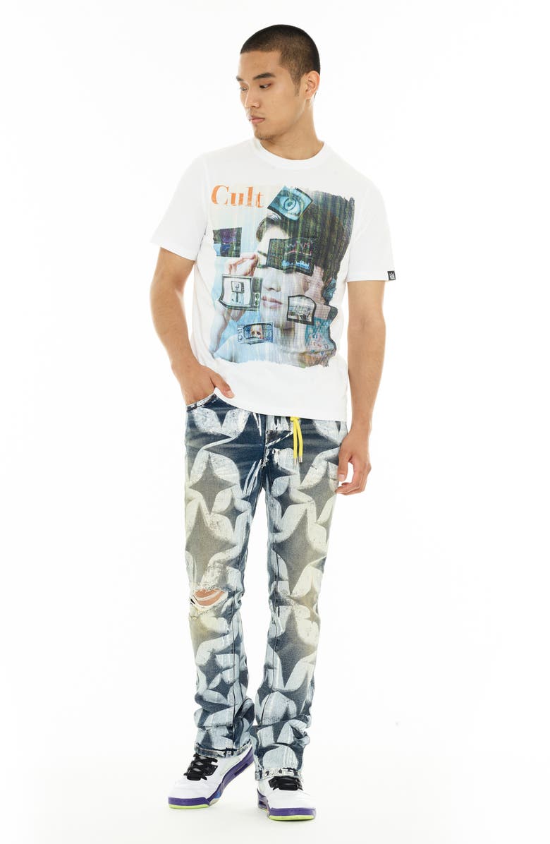 Cult of Individuality Cotton Graphic T-Shirt, Alternate, color, White