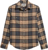 Schott NYC Plaid Flannel Button-Up Work Shirt