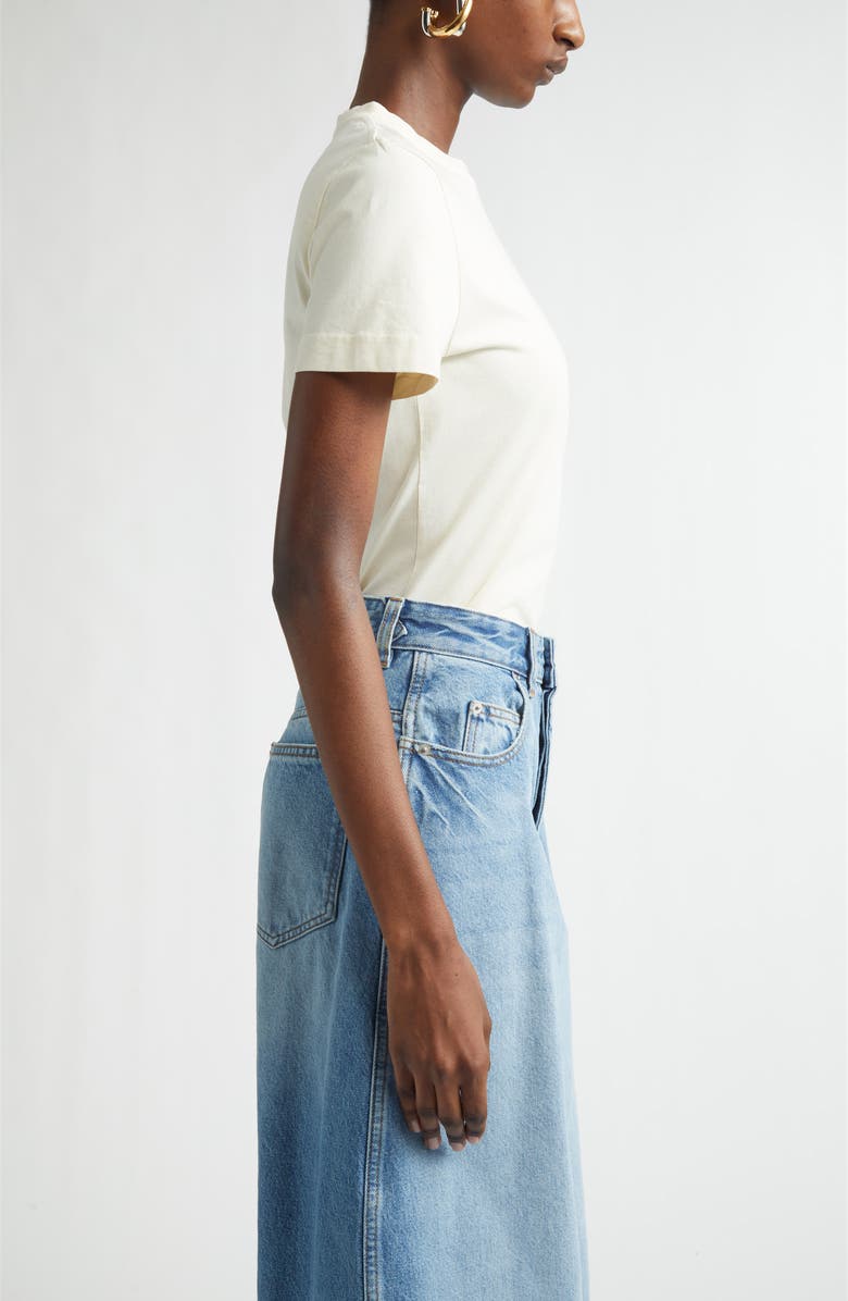 Jacquemus Le T-Shirt Gros Grain T-Shirt, Alternate, color, Light Beige 2