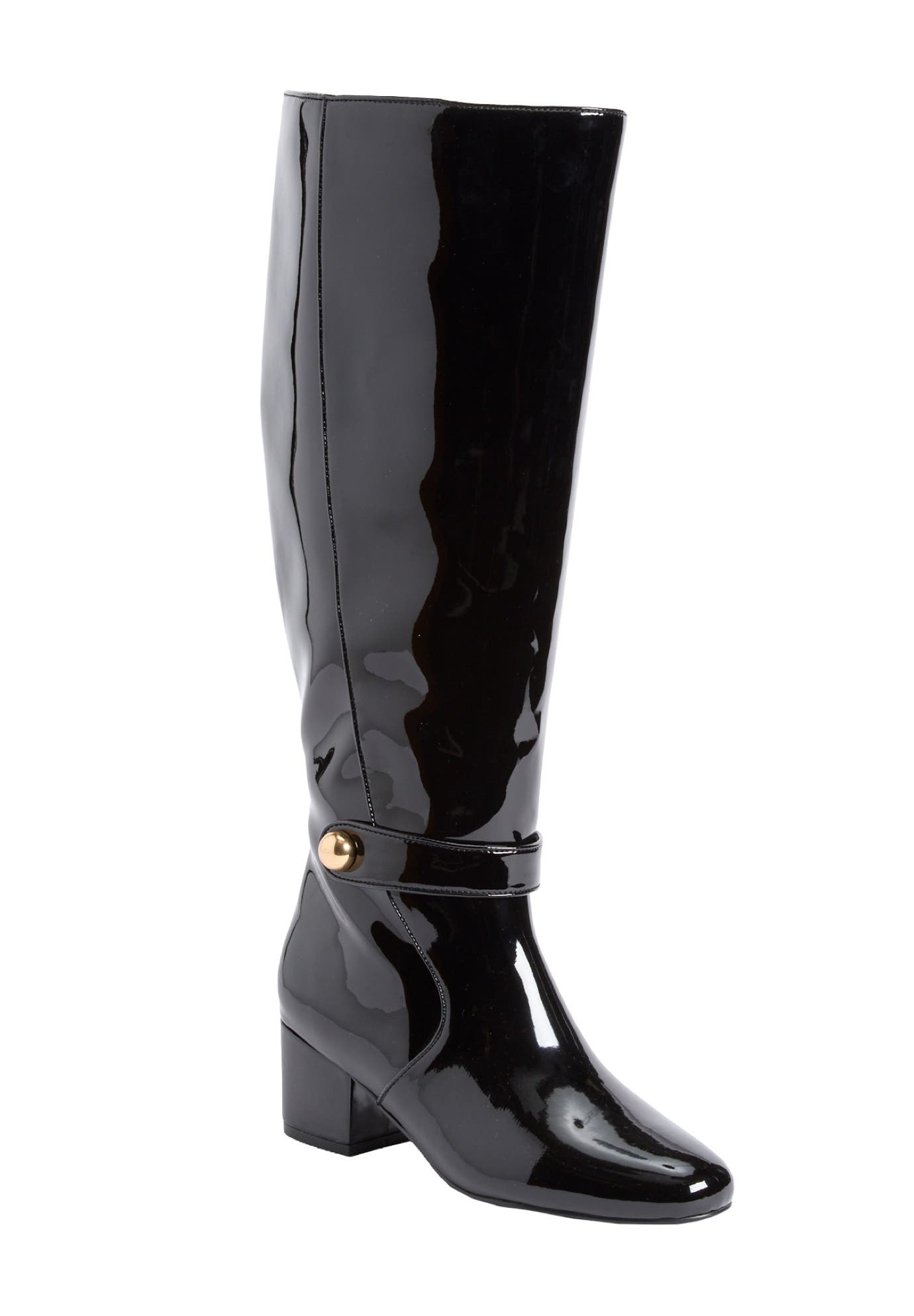 The Elaine Wide Calf Boot, Main, color, BLACK