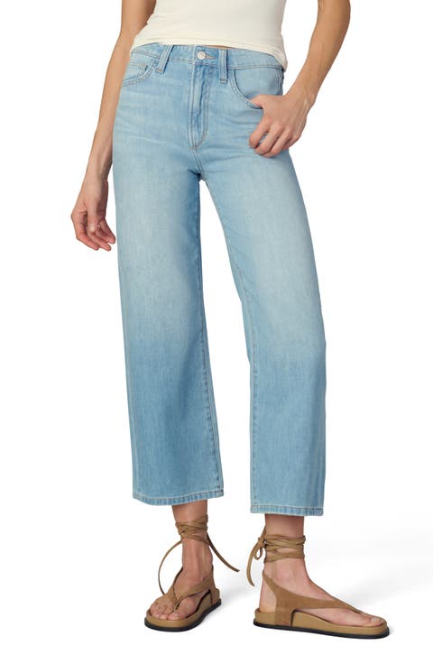 The Blake High Waist Crop Wide Leg Jeans (Delightful)