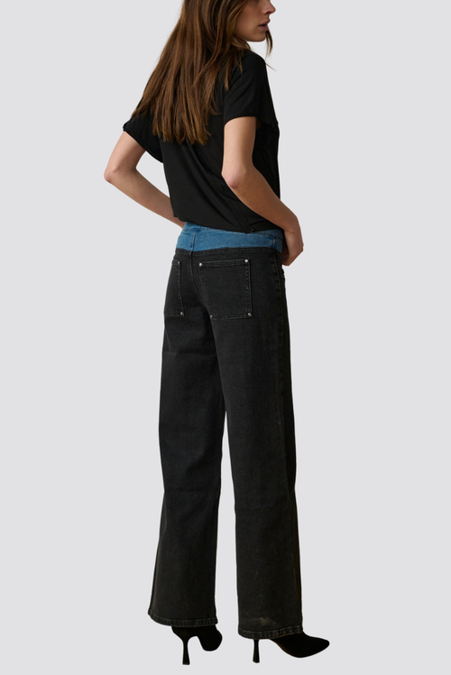 Tt Studios Ava Contrast Jean In Black