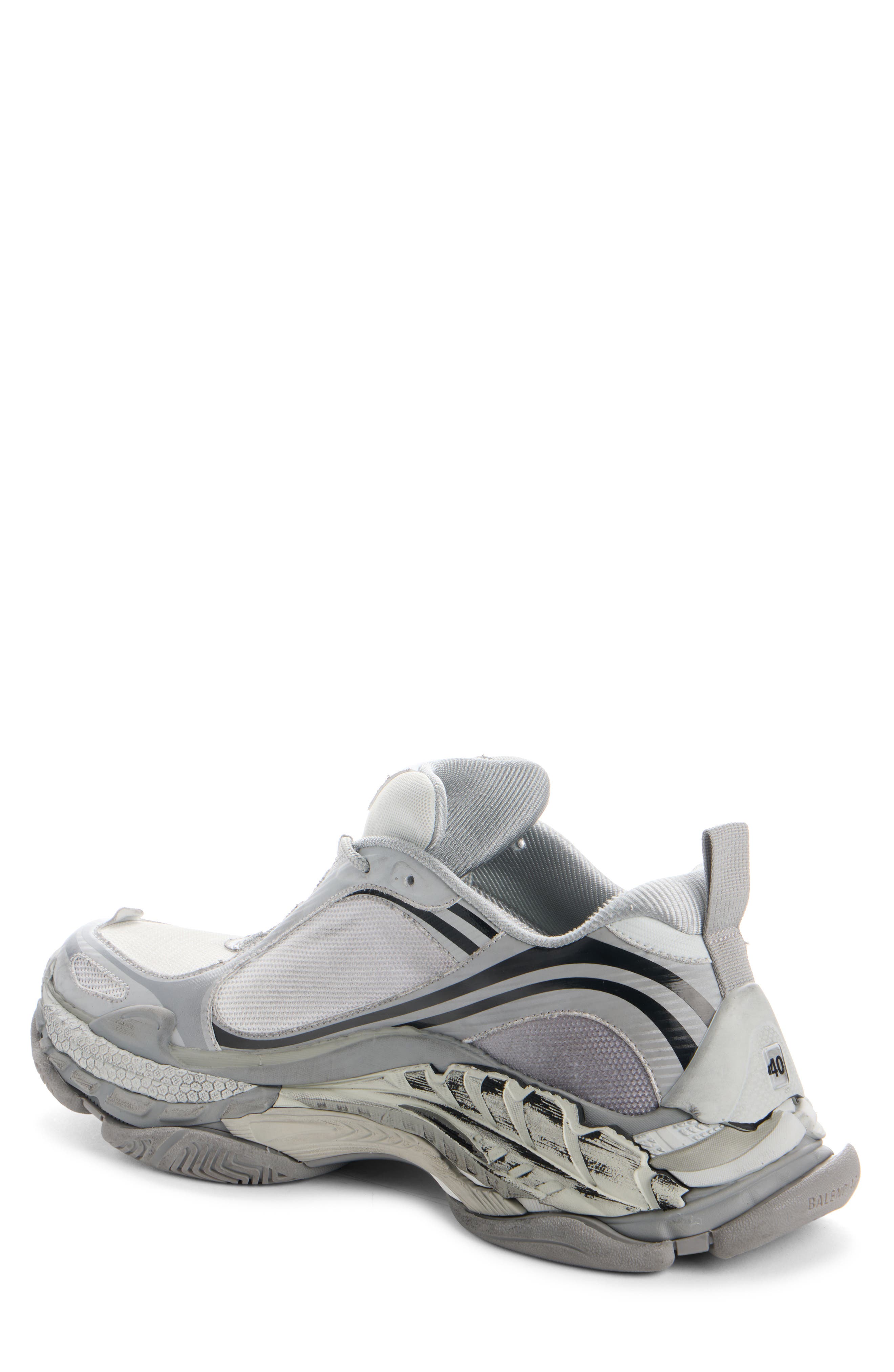 Balenciaga Triple S 2 Sneaker, Alternate, color, Gradient Grey
