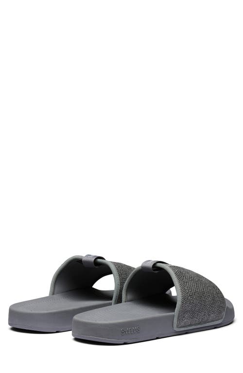Swims Cabana Knit Slide Sandal In Grey Melange