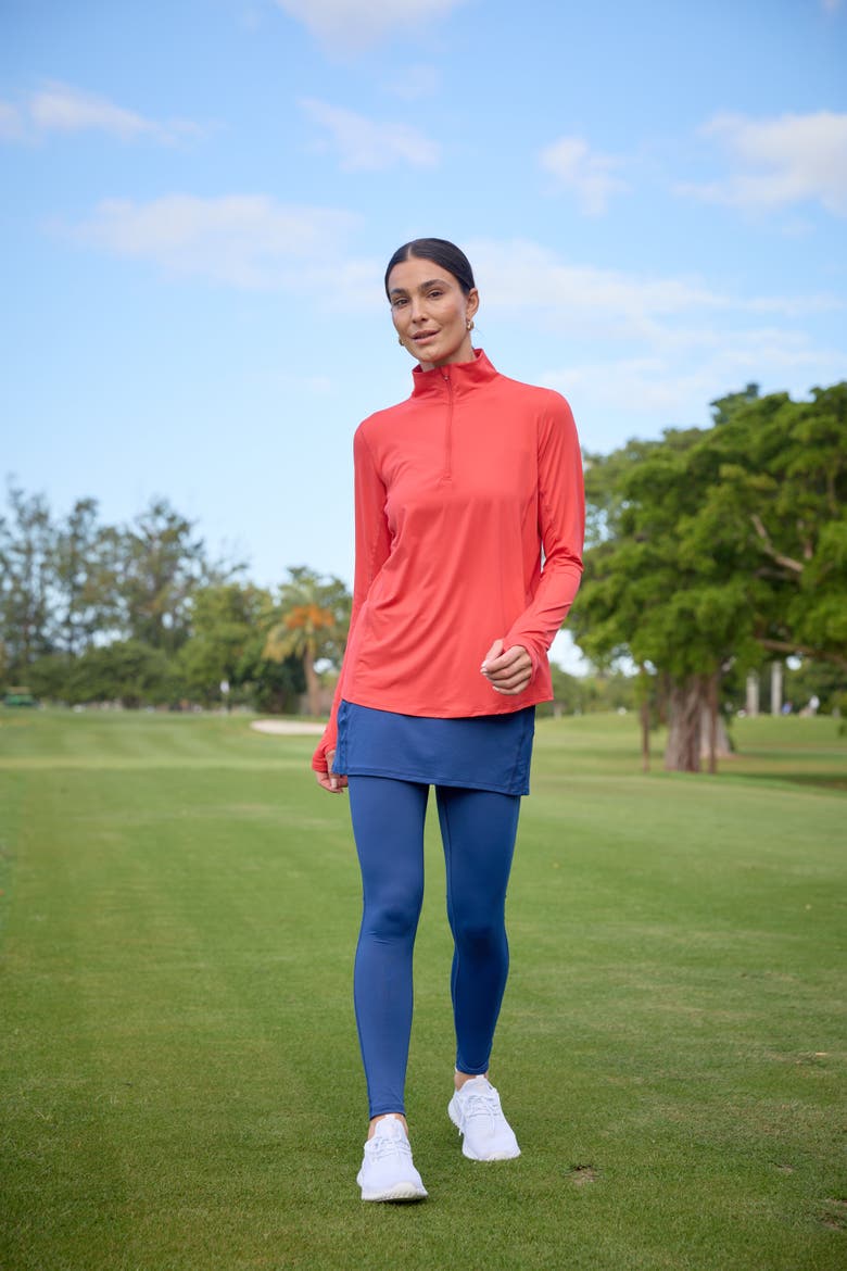Women's Skirt with Leggings with Sun and UV Protection, Alternate, color, Navy