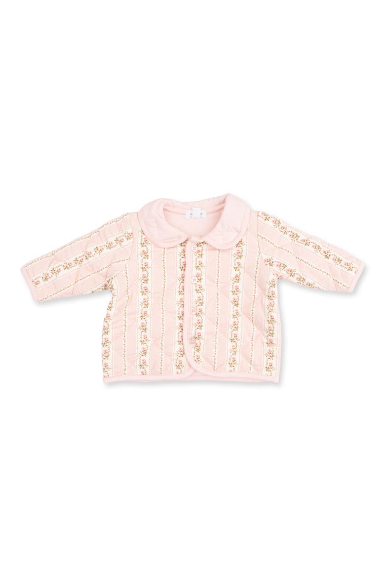Antoinette Stripe Quilted Jacket, Main, color, PINK