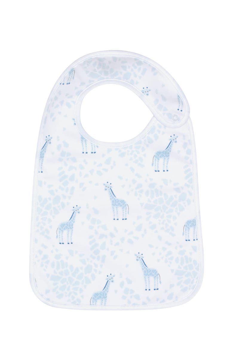 Nellapima Blue Giraffe Print Feeding Bib - Baby, Alternate, color, Blue
