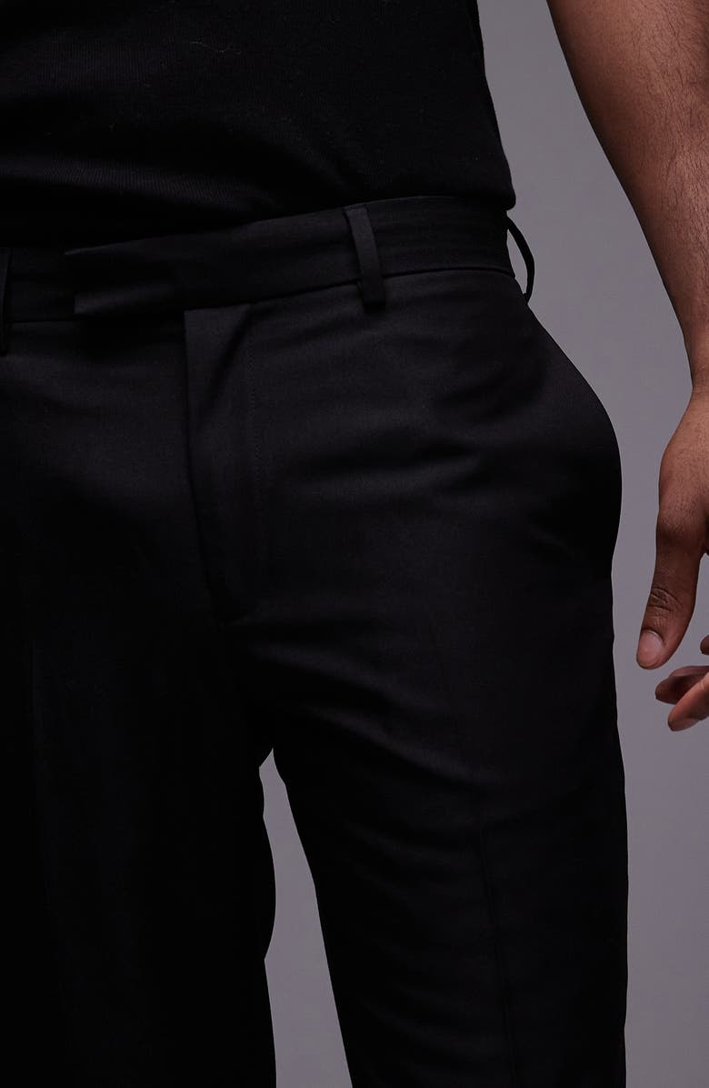 Topman Skinny Fit Textured Dress Pants, Alternate, color,