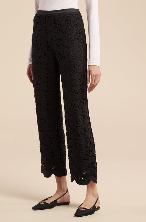 REBECCA TAYLOR REBECCA TAYLOR LACE SCALLOPED EDGE PANT