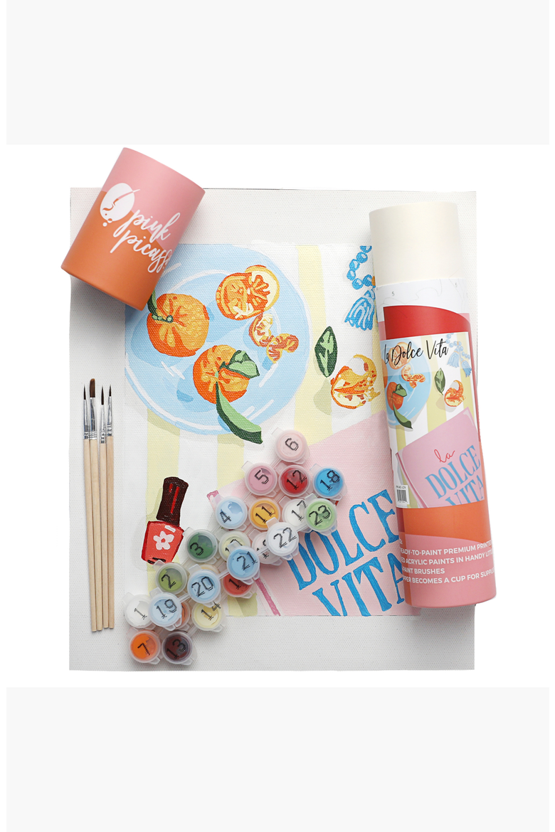 La Dolce Vita Paint by Numbers Kit, Alternate, color, Multicolor
