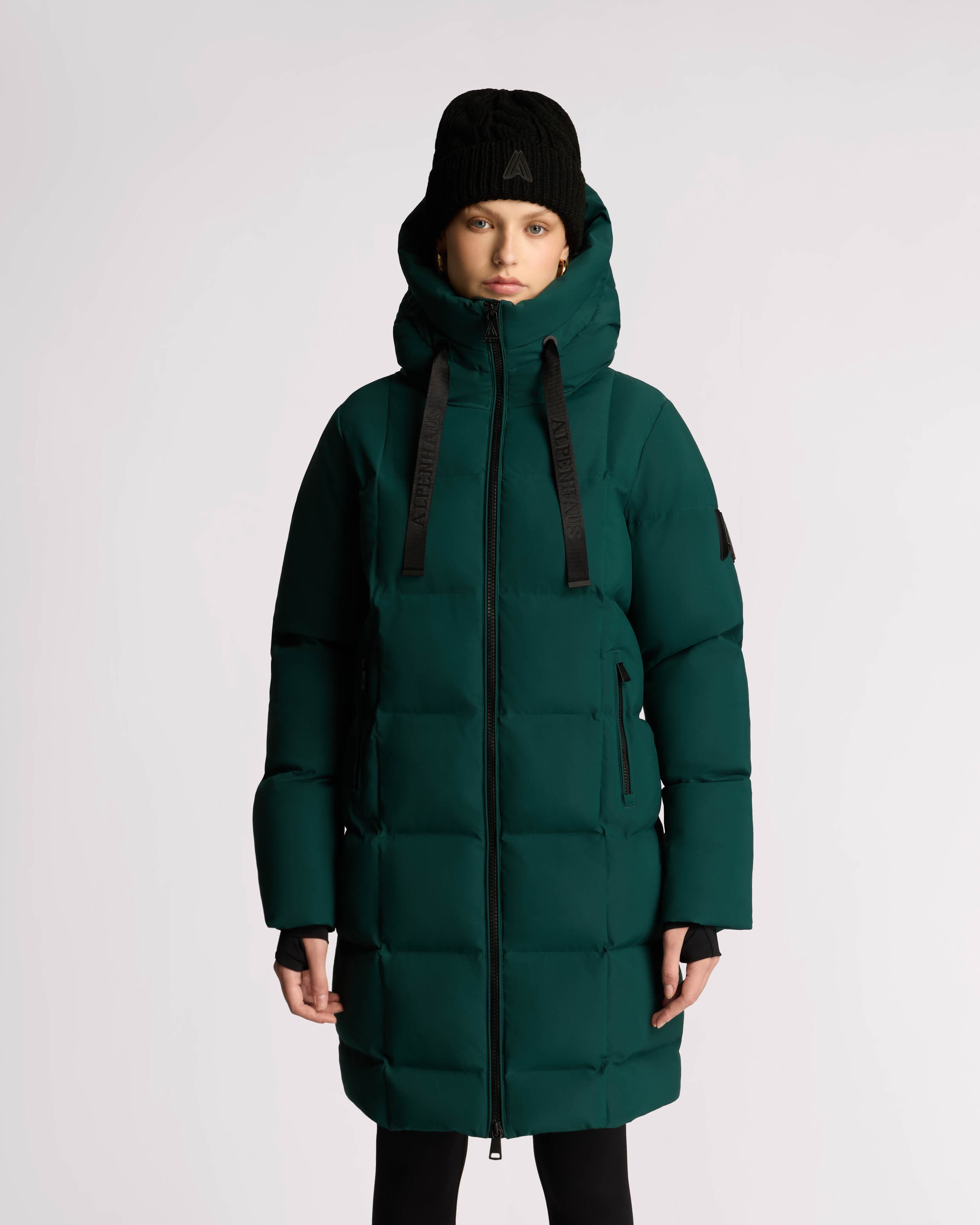Cluze Mid-Length Puffer with Square Quilting - image 5