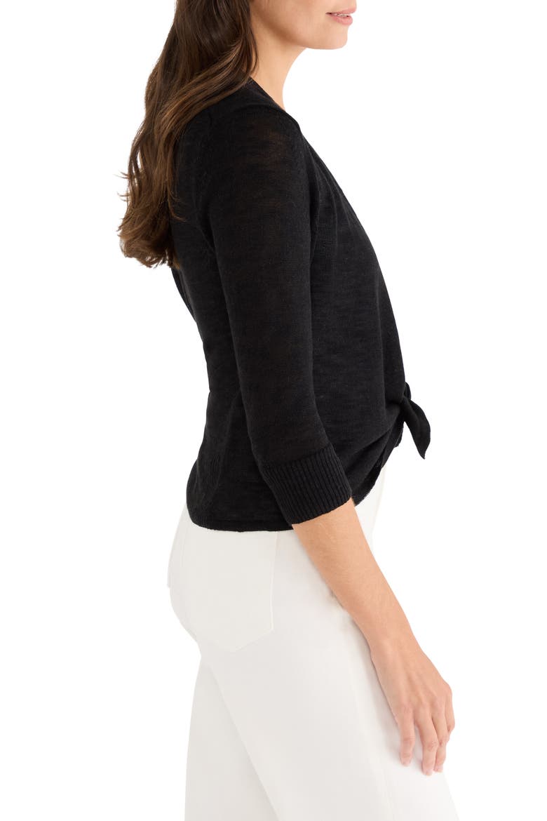 Slub Knit 4-Way Cardigan, Alternate, color, BLACK ONYX