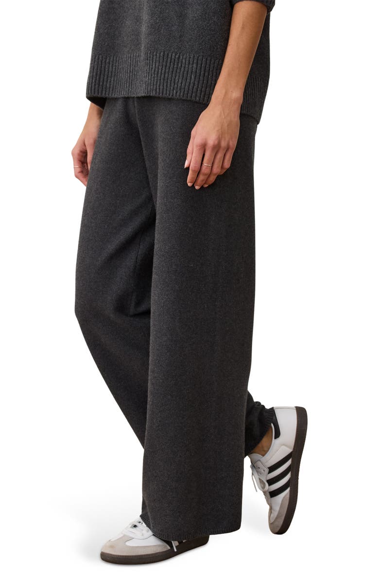 Marine Layer Chalet Knit Straight Leg Pants, Alternate, color, Charcoal