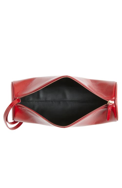 Proenza Schouler Silo Shiny Round Clutch In Red