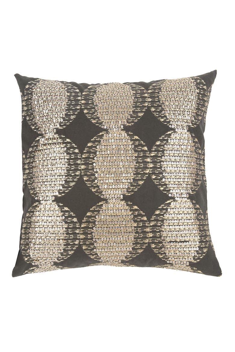 'Mendoza' Pillow, Main, color, DARK GREY