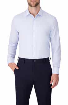 Report Collection Stripe Print Slim Fit Stretch Dress Shirt