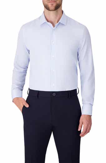 Report Collection Stripe Print Slim Fit Stretch Dress Shirt