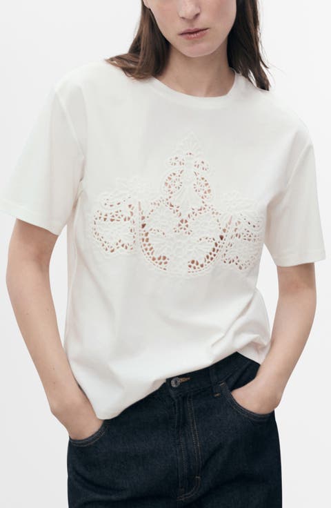 Embroidered Cotton T-Shirt