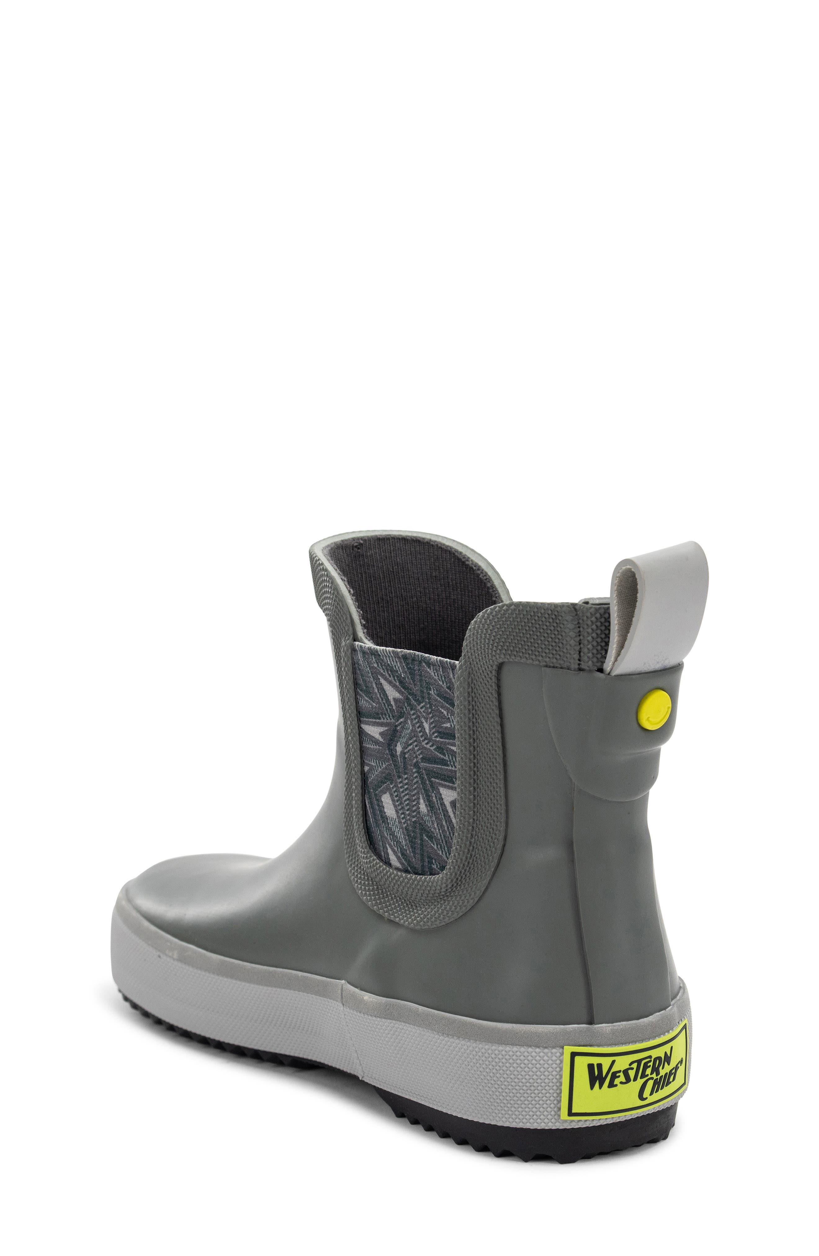 Western Chief Kids' Element Chelsea Rain Boot, Alternate, color, Gray