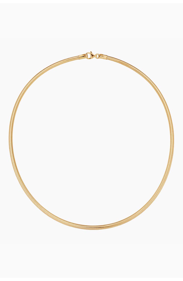 Oradina 14K Gold Mesh Glamour Round Necklace, Main, color, 