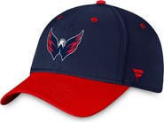 FANATICS Men's Fanatics Branded Navy/Red Washington Capitals Authentic Pro Rink Two-Tone Flex Hat