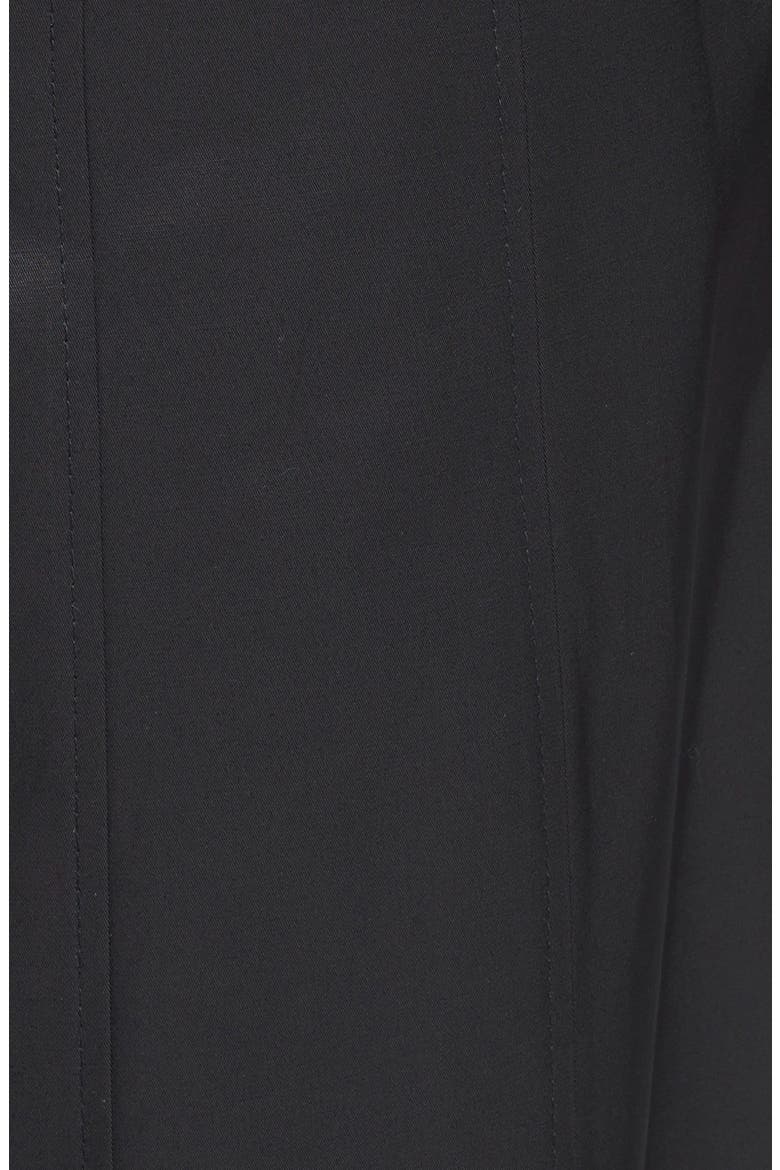 Long Hooded Trench Coat, Alternate, color, BLACK