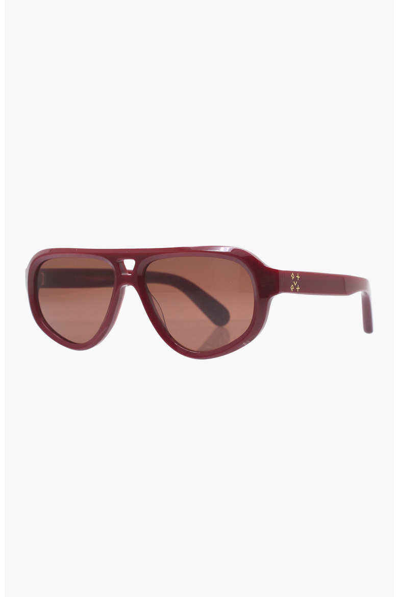 Luxe Ryder Sunglasses, Alternate, color, Merlot