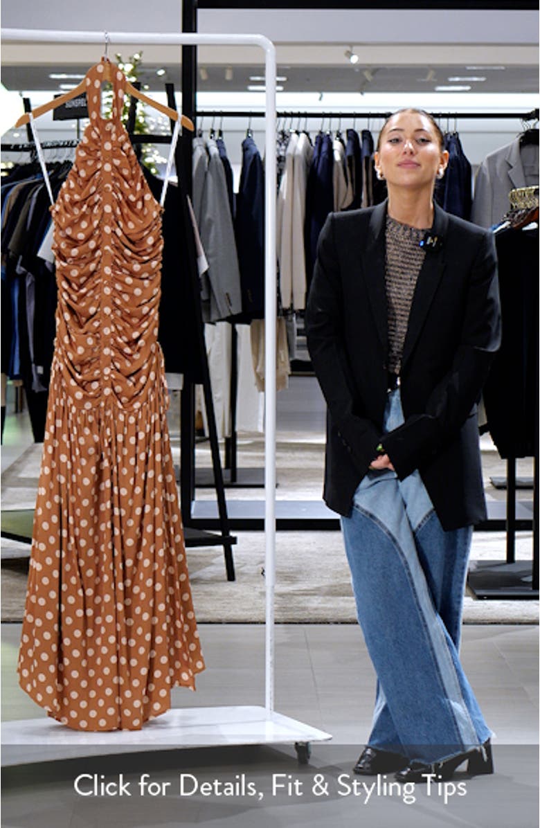 Nawal Stretch Silk Maxi Dress, sales video thumbnail