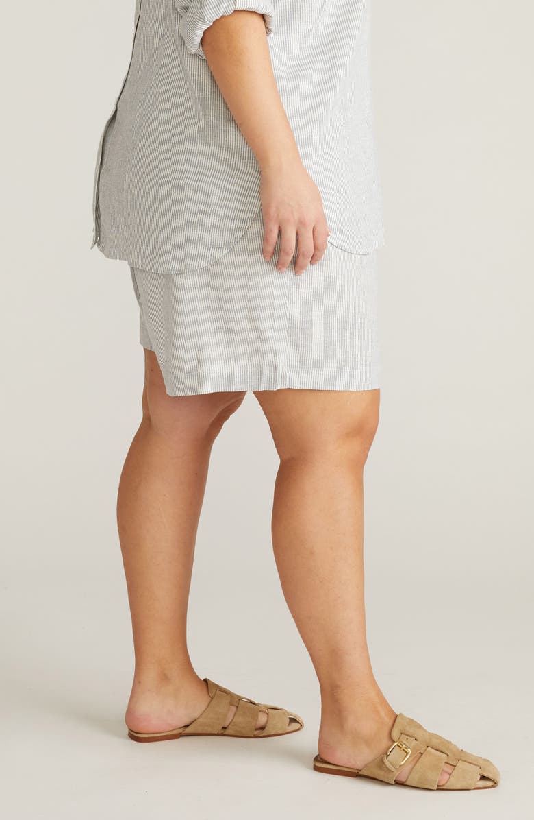 Universal Standard Juniper Pull-On Linen Blend Shorts, Alternate, color, 