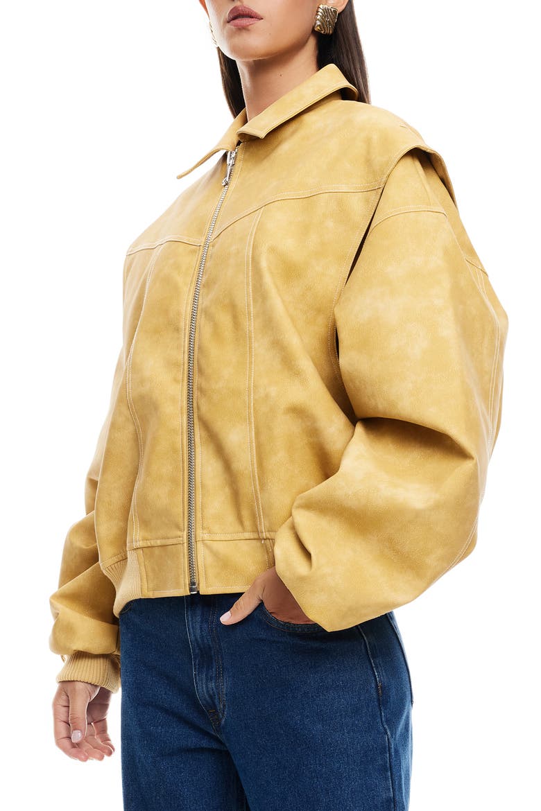Vista Bomber Jacket, Alternate, color, MUSTARD
