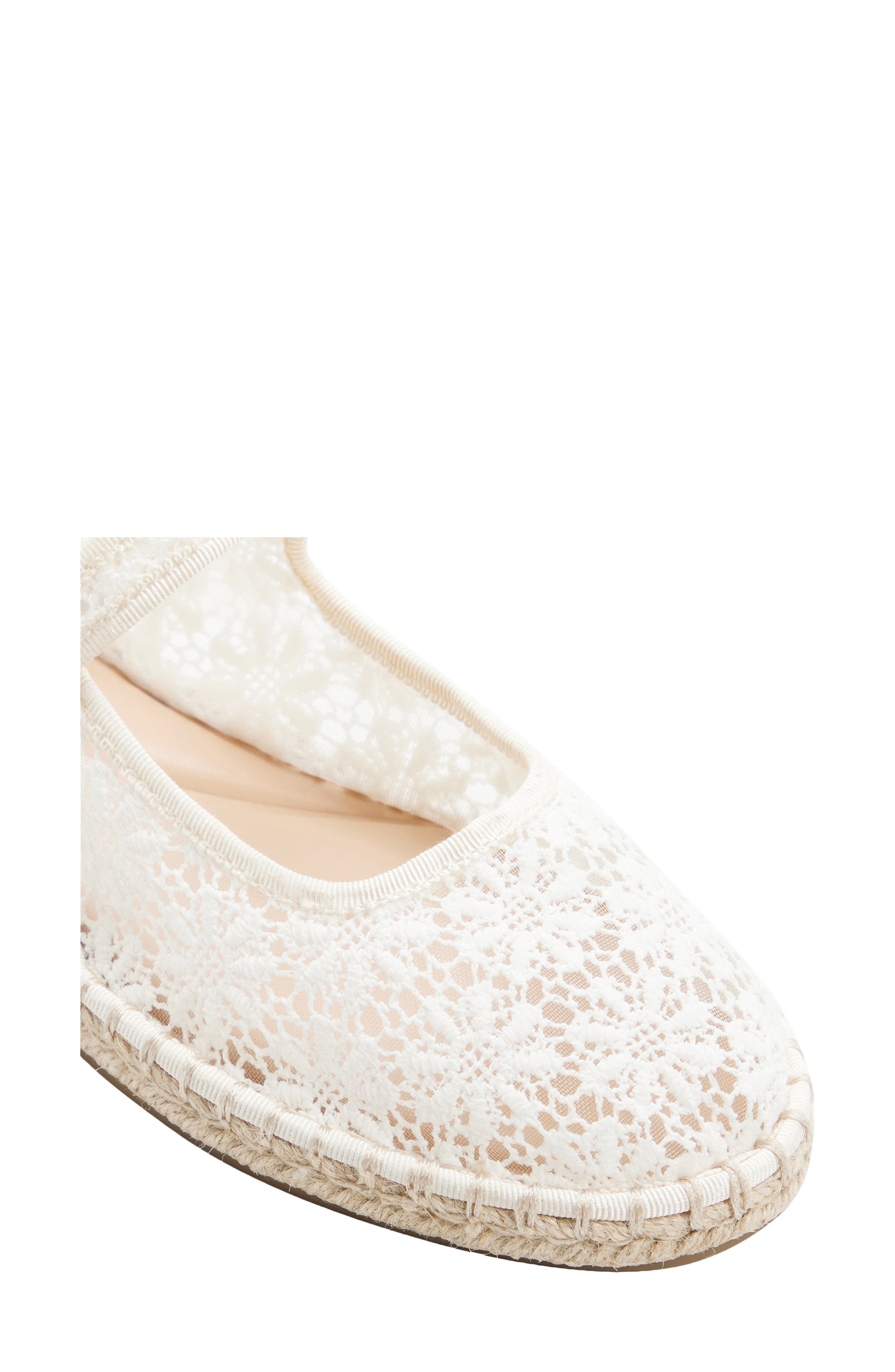 ALDO Alissie Mesh Ballet Flat, Alternate, color, White/ Bone