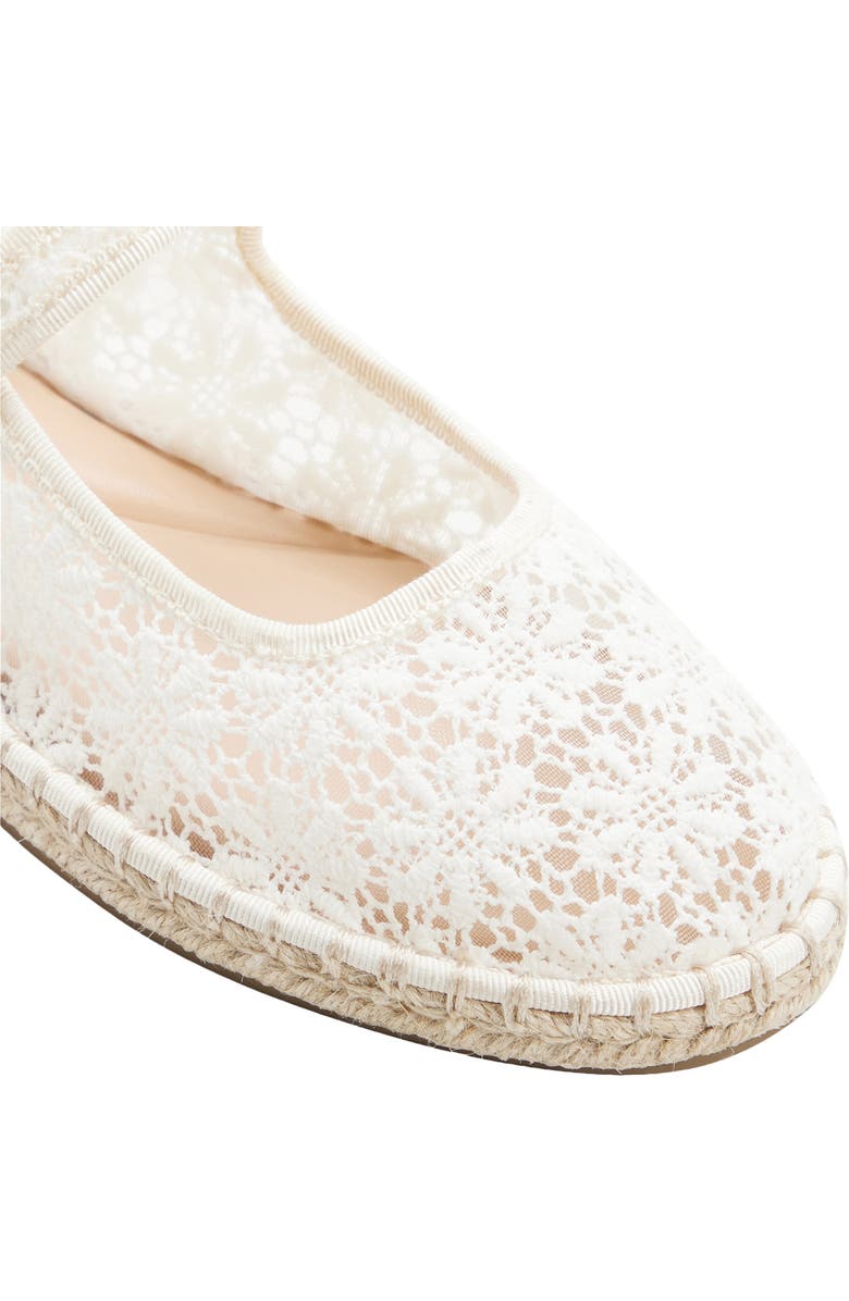 ALDO Alissie Mesh Ballet Flat, Alternate, color, White/ Bone