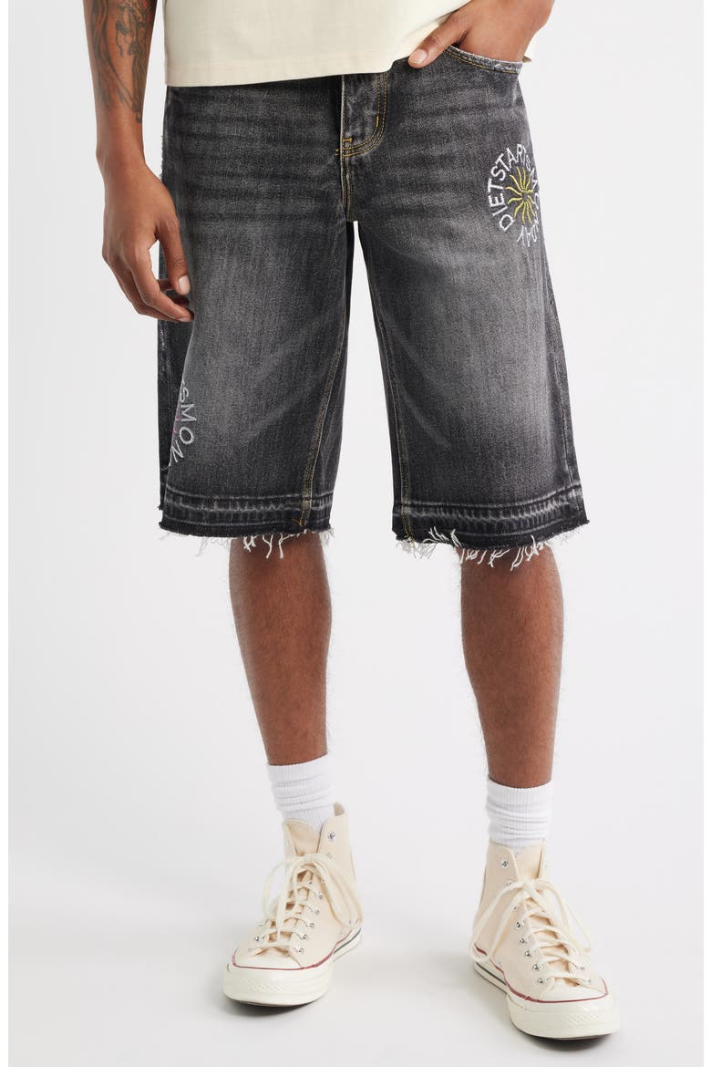 Sol Denim Shorts, Main, color, BLACK