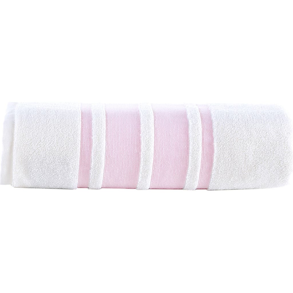 Brooks Brothers Bermuda Contrast Border Bath Towel In Pink