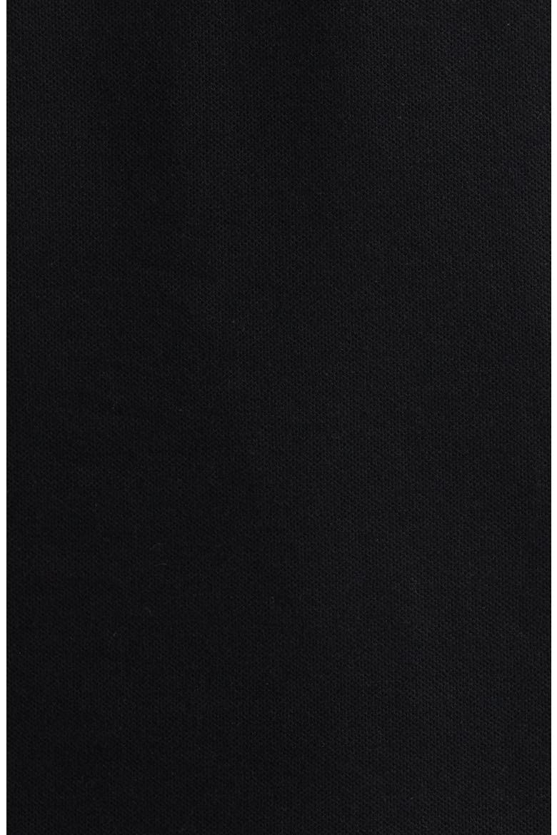 Tipped Stretch Cotton Polo, Alternate, color, BLACK